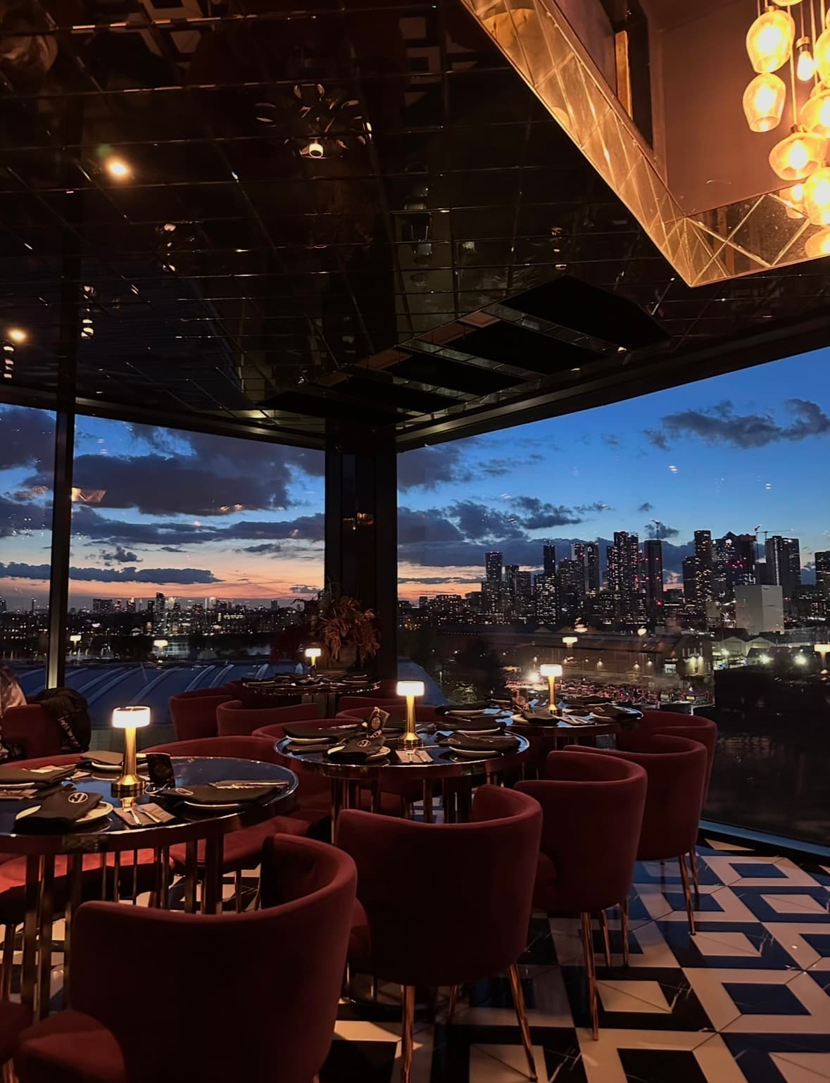 Scenic viewpoint at sunset